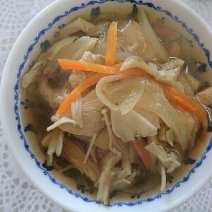 胃に優しい、キノコうどん